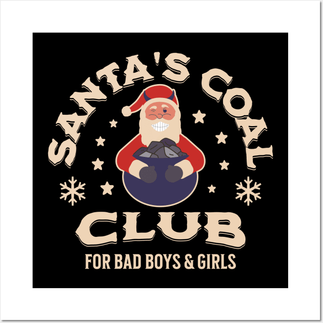 Santa's Coal Club Wall Art by Raventeez